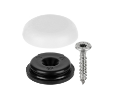 QuickClick Hyper Kunststoffgleiter mit Schraube rund 20mm SLIM & SILENT
