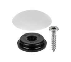 QuickClick Hyper Kunststoffgleiter mit Schraube rund 25mm SLIM & SILENT