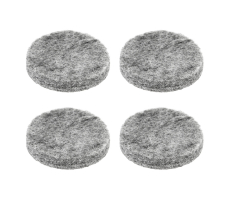 Premium Filzgleiter 6mm dick selbstklebend rund  grau 35mm