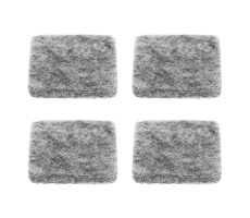 Premium Filzgleiter 6mm dick selbstklebend eckig grau 25mm x 25mm