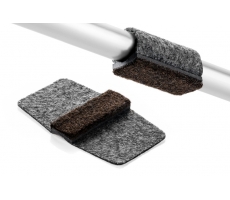 Wrap-Around Original Wickelgleiter für Freischwinger grau 10mm - 16mm