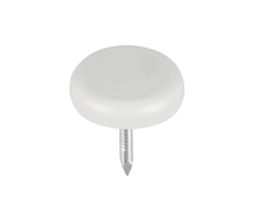 QuickClick Hyper Kunststoffgleiter mit Nagel rund 17mm SLIM