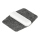 Wrap-Around Slider Wickelgleiter für Freischwinger grau 16mm - 25mm