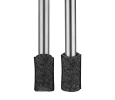 Filz Stuhlsocken für Rundrohre grau 24mm - 26mm