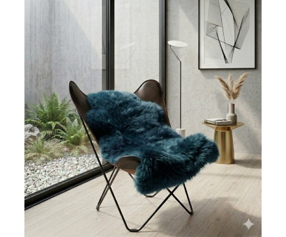 Butterfly Chair - Schmetterling Stuhl - braunes Rindsleder