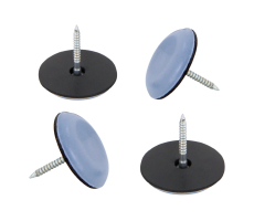 PTFE Möbelgleiter rund mit Nagel 50mm